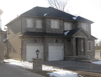reface house with stone Ajax